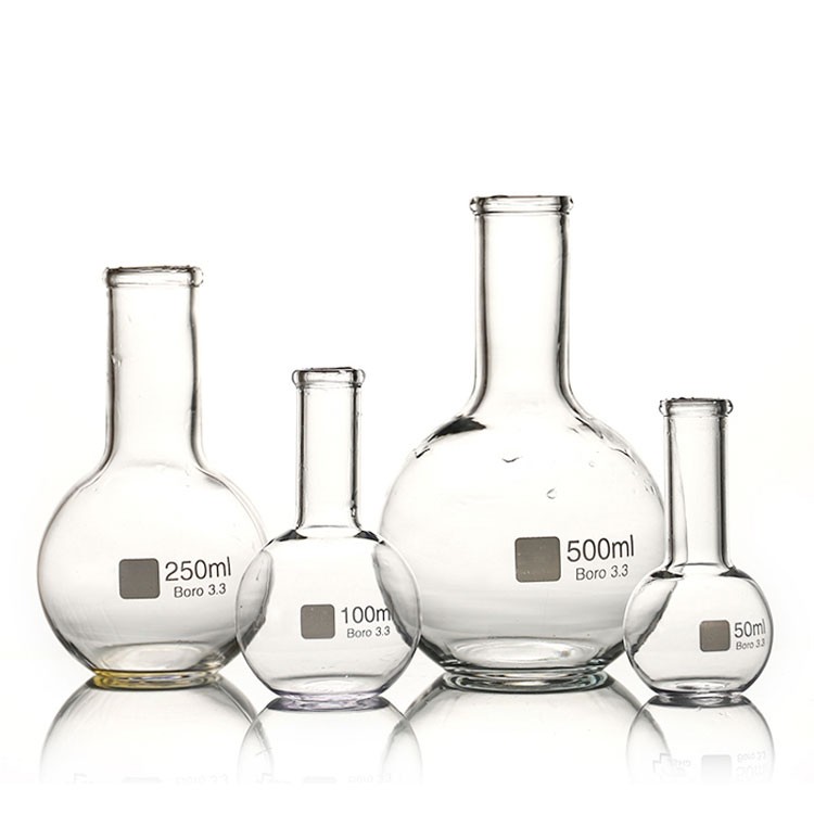 BOILING FLASK，Flat bottom, wide neck with rim