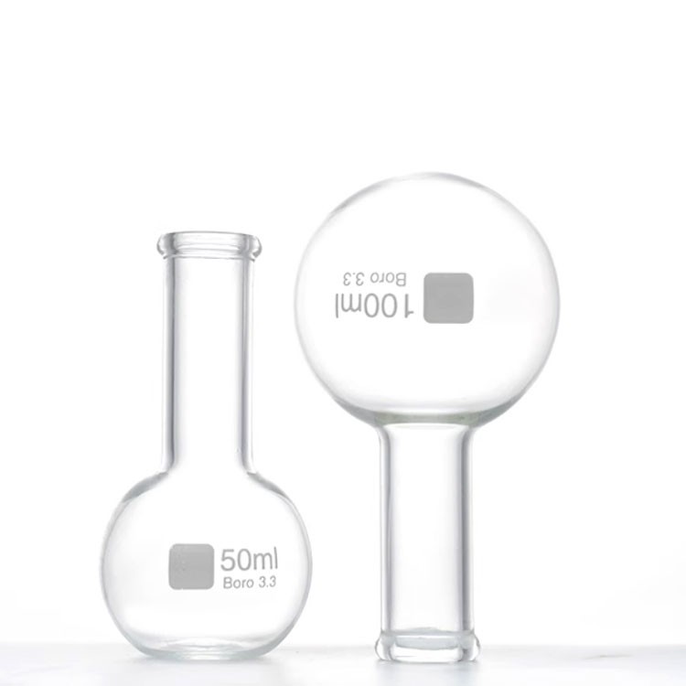 BOILING FLASK Round bottom, narrow neck with rim